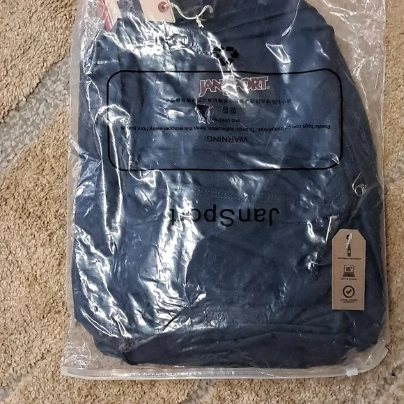 JanSport Navy Blue Backpack - Picture 3 of 3